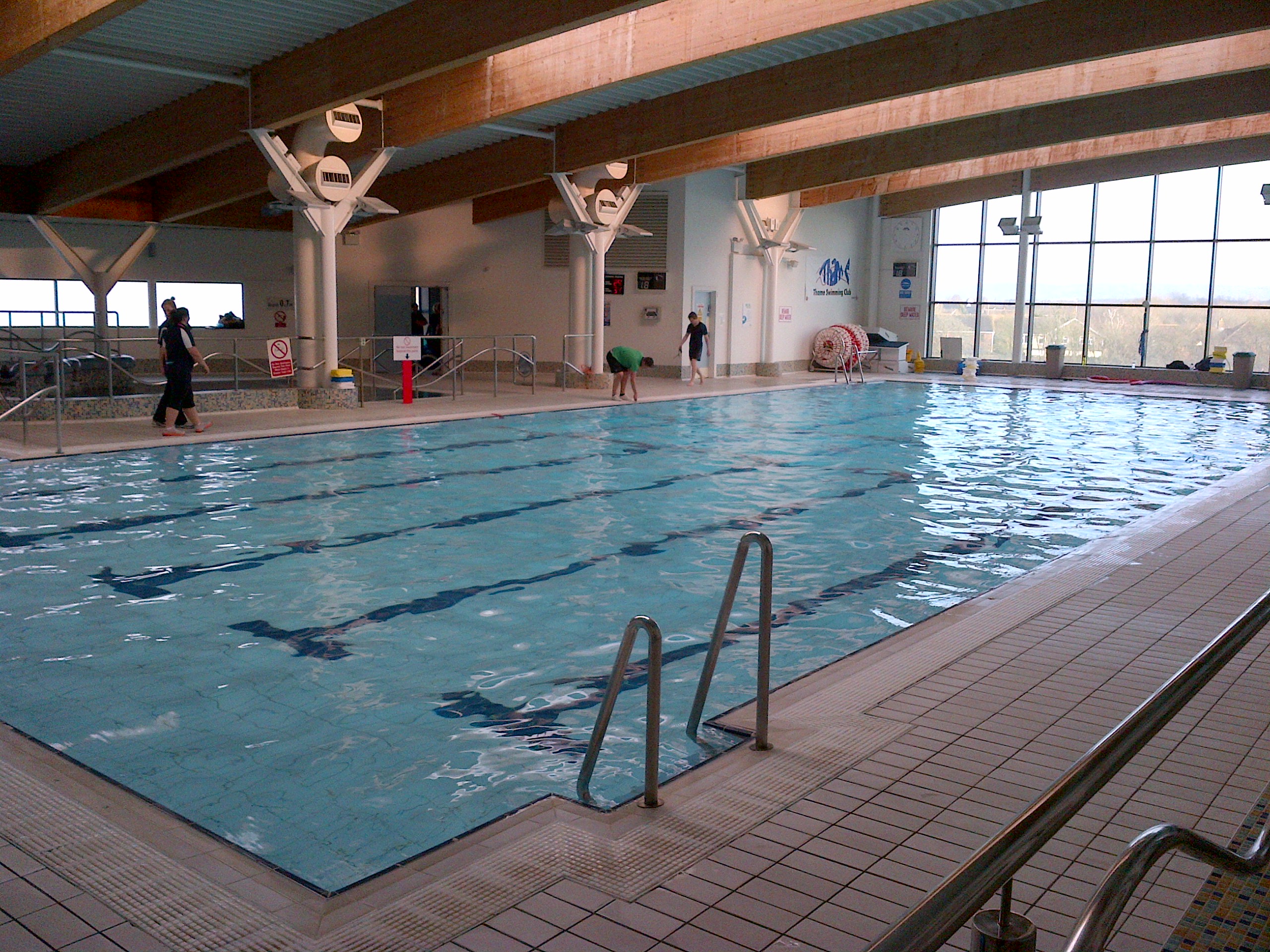 View of the swimming pool at Thame Leisure Centre