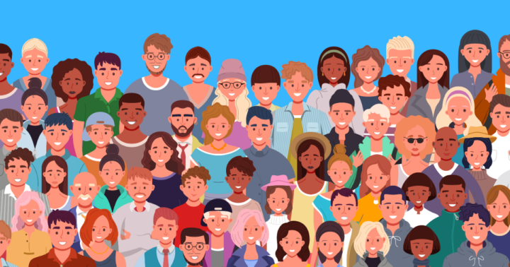 Illustration of many people