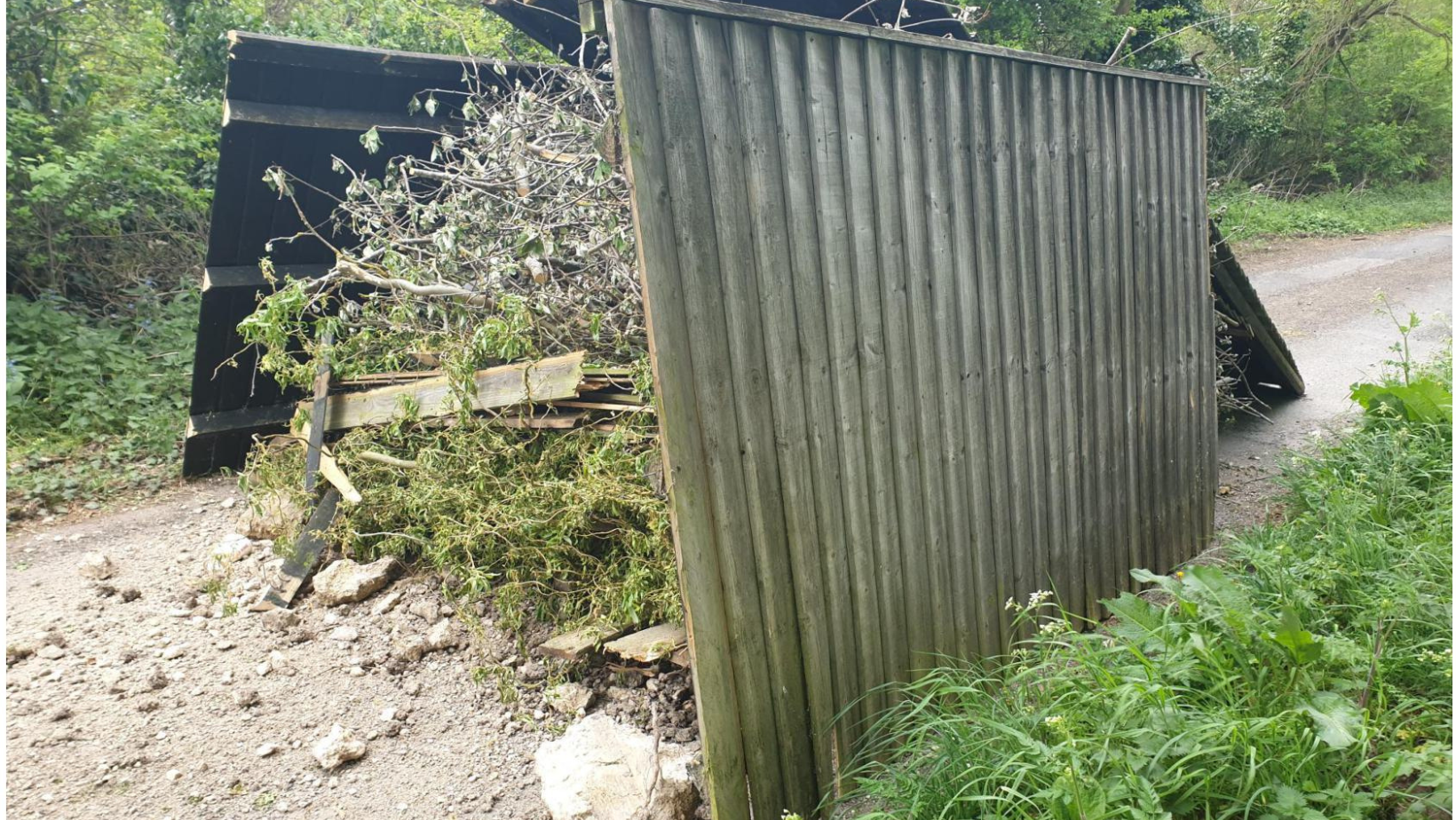 Man fined for fly-tip which blocked a road