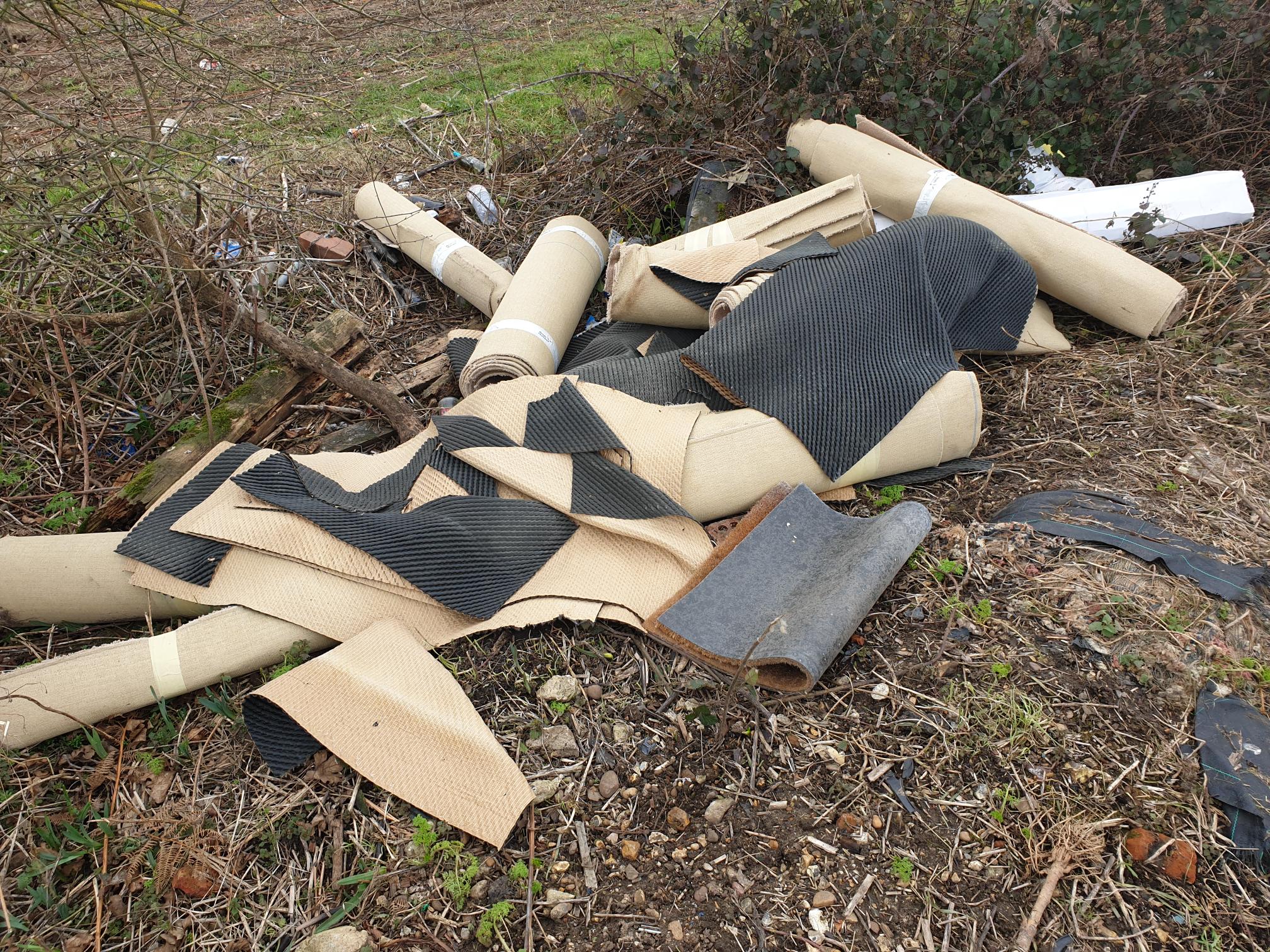 Man fined and ordered to pay more than £1700 for dumping carpet in a